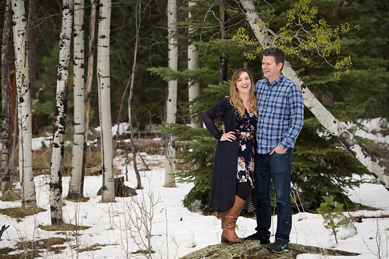 Denver, CO Forest Engagement Laughing Photo