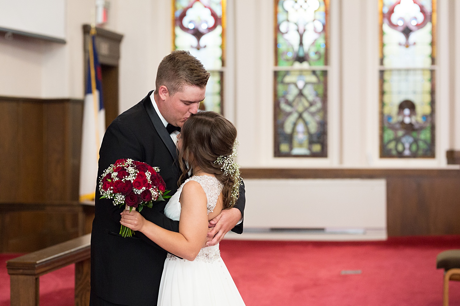 First look with Bride and Groom