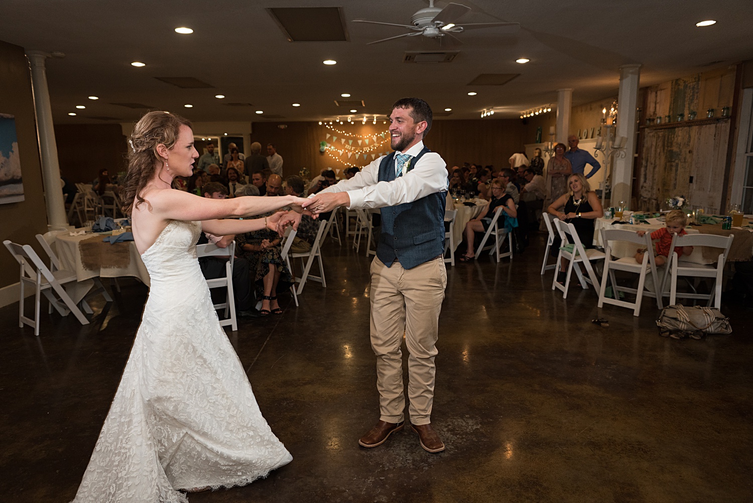 First Dance during reception at Eventful at Locust Grove wedding-KC-Wedding-Photographer-Emily-Lynn-Photography