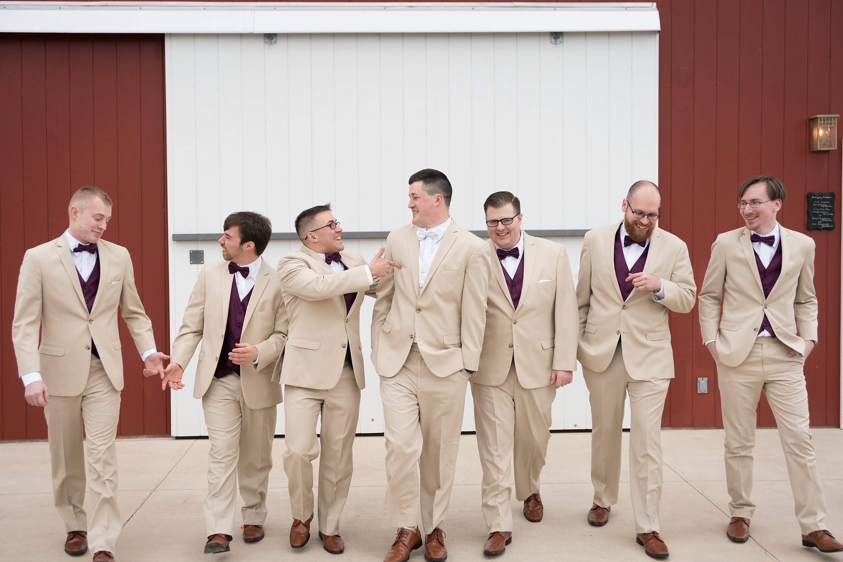Groomsmen Photos. Wedding-Party-Photos-The-Barn-at-Kill-Creek-Wedding-Photos-De-Soto-KS-Emily-Lynn-Photography