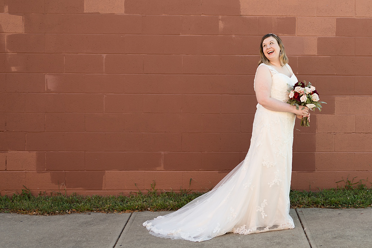 Bride's solo photo.KC-Wedding-Photographer-Cellar 222 Wedding Photos-Kansas-City-Wedding-Photographer-Emily-Lynn-Photography