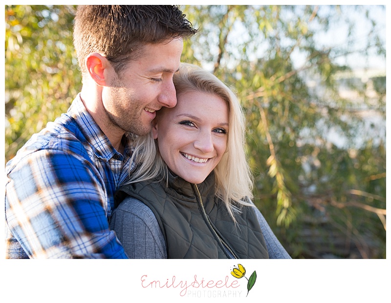 Sunrise engagement photo Lawrence, KS