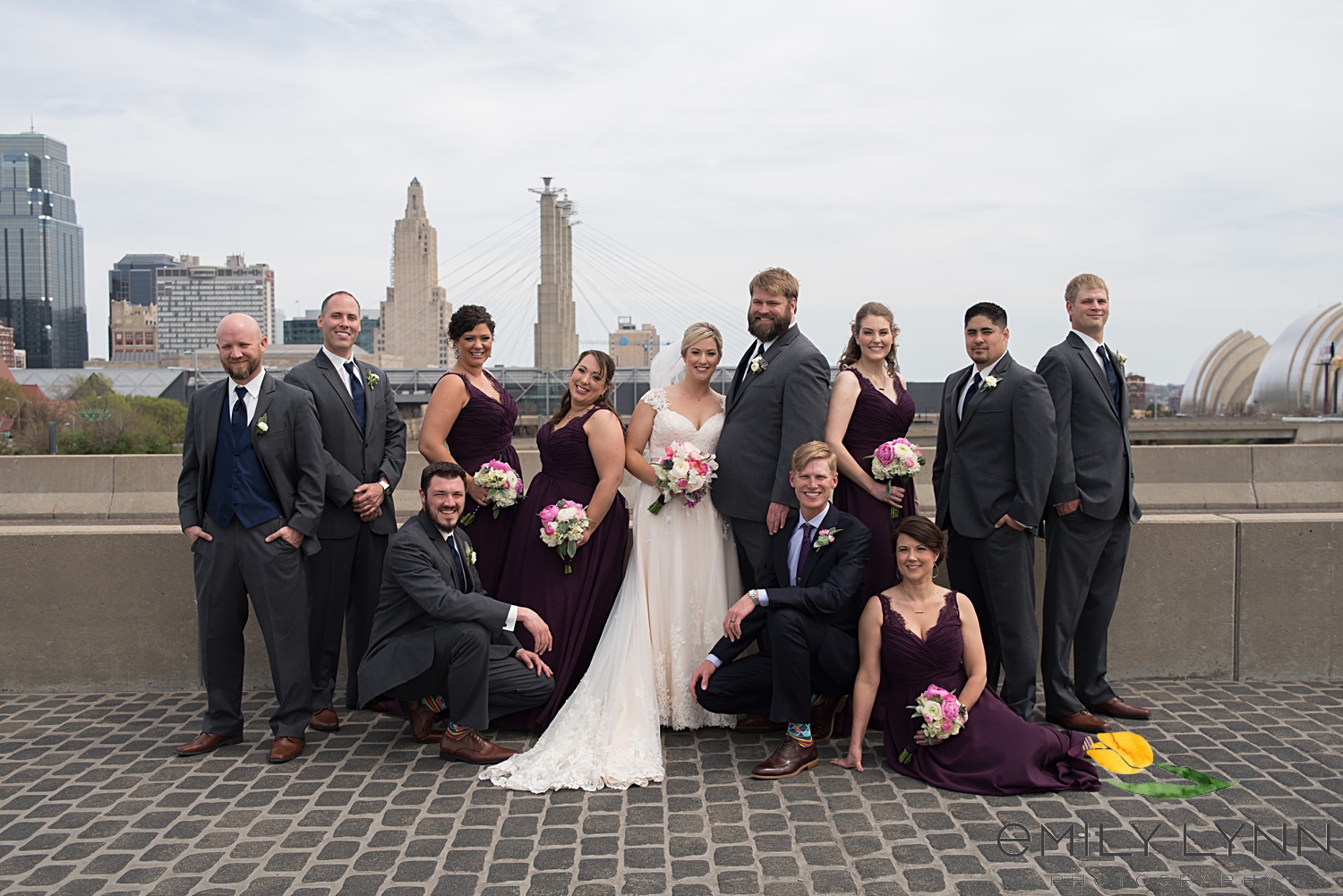 Downtown Kansas City Wedding Photo