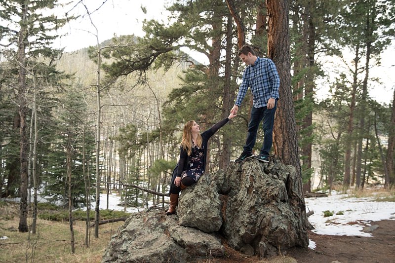 Denver, CO Goofy Engagement Photo
