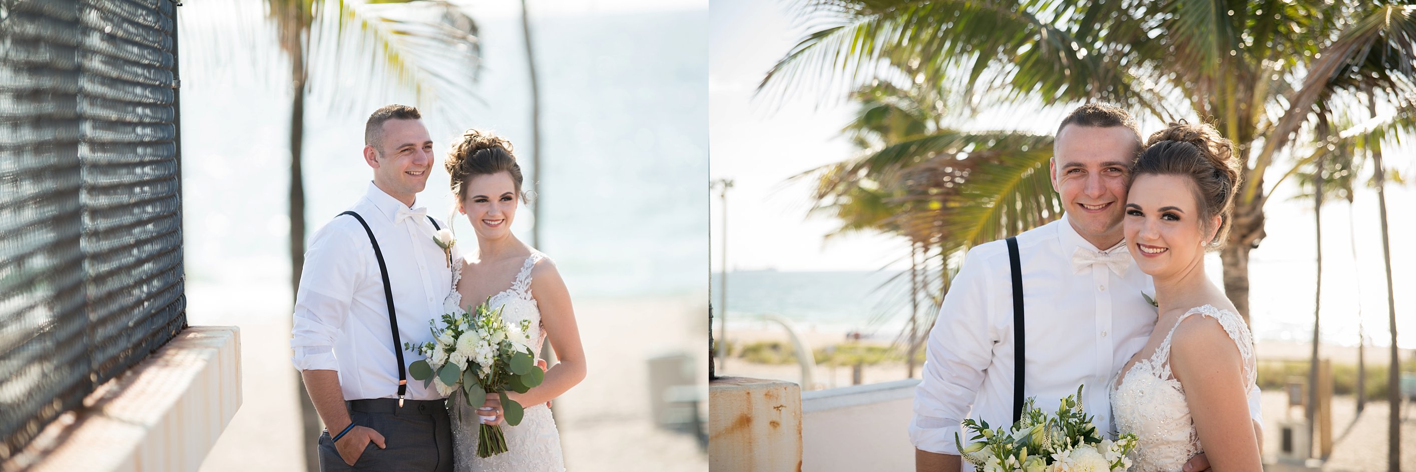 Bahai Mar beach wedding photos