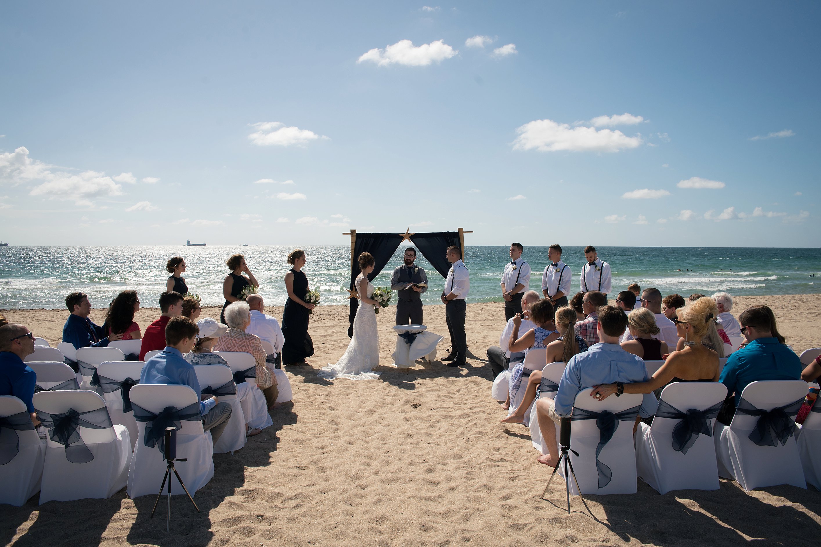 Fun Beach Wedding At Bahai Mar Ft Lauderdale Fl Emily Lynn