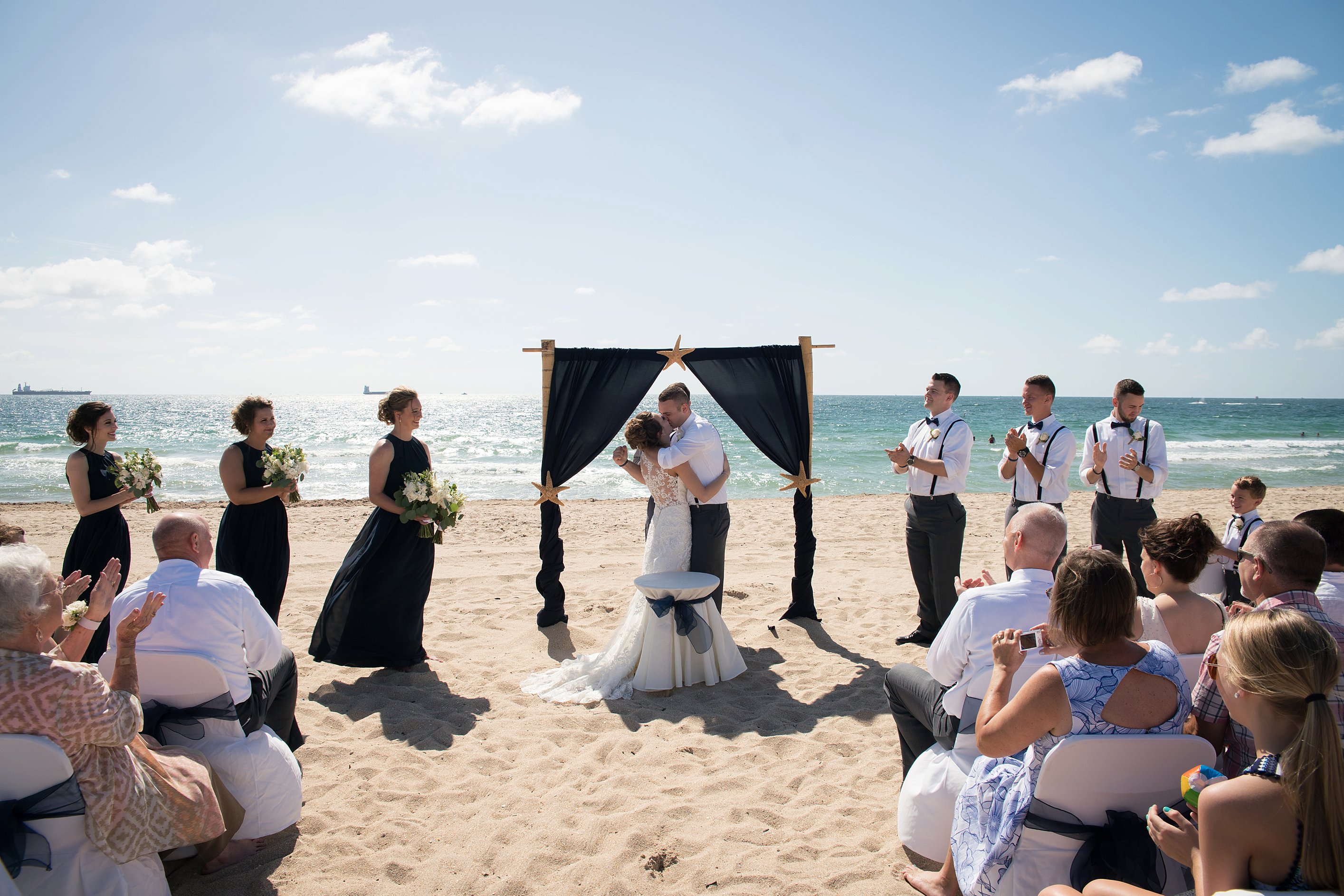 Fun Beach Wedding At Bahai Mar Ft Lauderdale Fl Emily Lynn