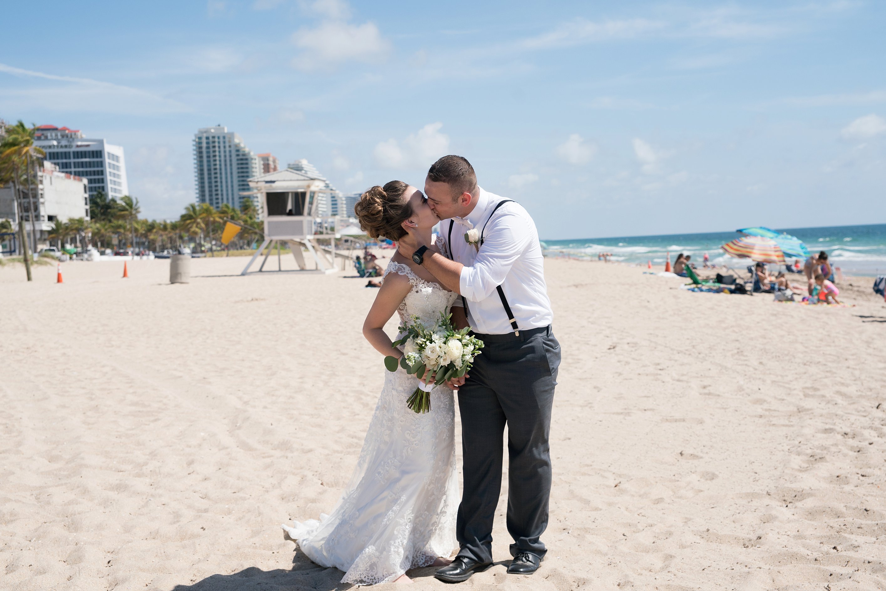 beach wedding photo