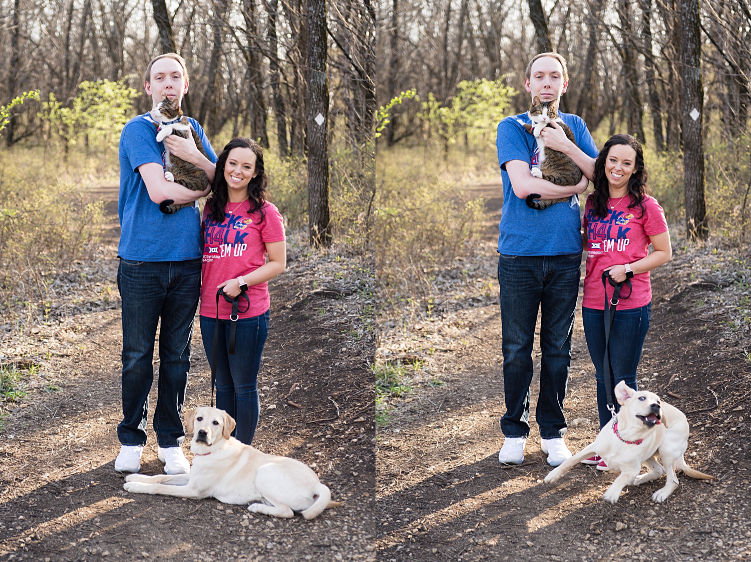 Engagement-photos-with-pets-Clinton-Lake-Engagement-Photos-Lawrence, KS-Engagement-Photographer-Emily-Lynn-Photography
